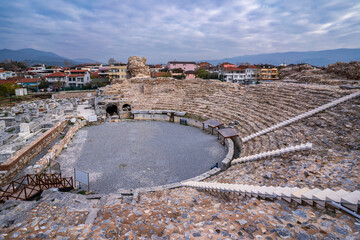 Wall Mural - The Roman Theatre view in Iznik Town of Turkey