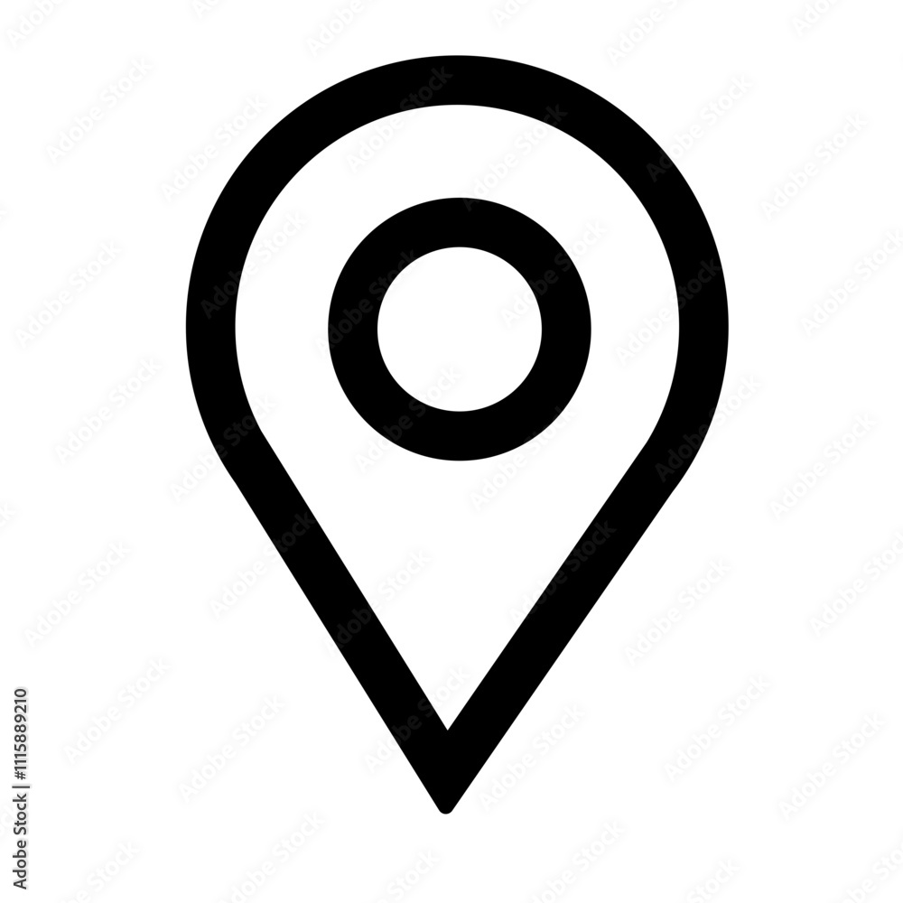 map pointer icon for graphic design
