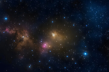 Wall Mural - night sky - universe filled with stars, nebula and galaxy