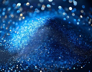 shimmering cobalt metal particles background