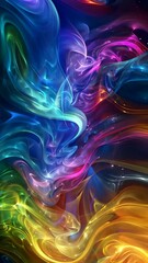 Wall Mural - transforming colorful nebula clouds in a mesmerizing cosmic display