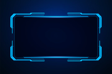 Sci fi futuristic user interface, HUD template frame design, Technology abstract background	
