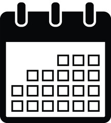 Wall Mural - Calendar icon. Calendar symbol. Deadline. Date. Time