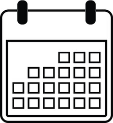 Wall Mural - Calendar icon. Calendar symbol. Deadline. Date. Time