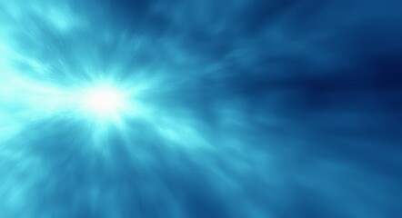 Fototapete - Blue white, color gradient rough abstract background shine bright light and glow template
