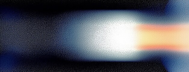 Fototapete - A poster design featuring a dark, grainy texture with a noisy background, highlighted by glowing yellow, orange, and blue shapes.