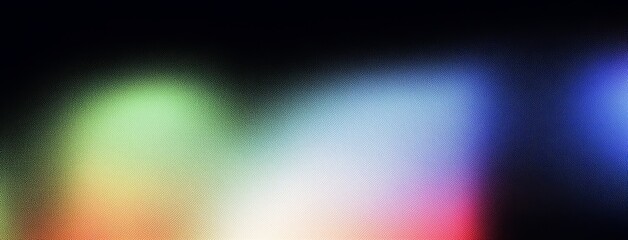 Poster - A grainy green and red abstract background with glowing hues, set against a black background with a noisy texture, ideal for a dark banner or poster design.
