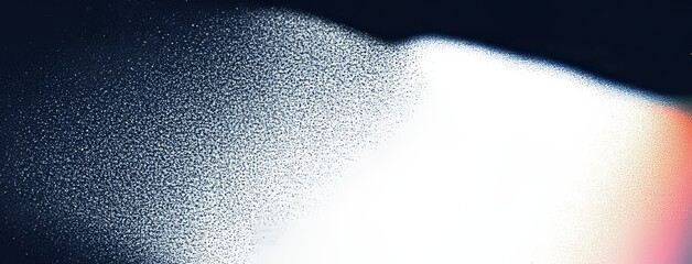 Poster - A vintage banner, poster, or cover design with an abstract dark gradient background, characterized by a grainy texture that glows in blue, purple, red, and pink hues.