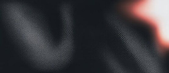Poster - A textured banner with red, orange, and black noise, set against a grainy background, and topped with a glowing color gradient for a dark poster or cover design.