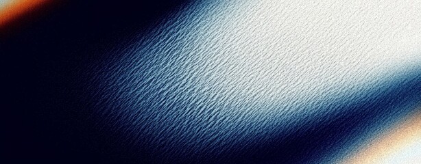 Poster - A wallpaper cover design with a grainy blue, orange, and black background, showcasing an abstract noise texture and color gradient wave shape.