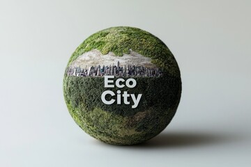 Poster - Green energy, sustainable industry. Concept of Environmental, Social, and Corporate Governance.