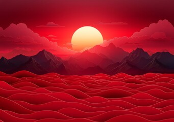 Aufkleber - The Oriental Chinese New Year background features a Chinese traditional template and a Japanese pattern.