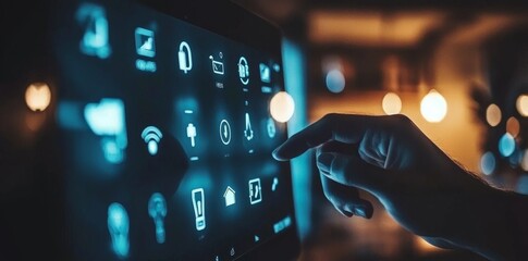 Aufkleber - With the smart home dashboard, users can control smart devices, enact home automation, and set up smart locks, lights, thermostats.