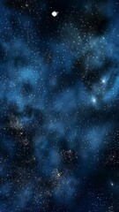Wall Mural - radiant star gliding through ethereal space clouds