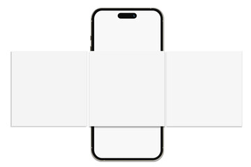 Wall Mural - smartphone mockup with social media post interface mockup. social media mobile app page template des