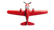 © Noviana - A bright red model airplane viewed from above, showcasing its sleek design and propellers. Ideal for educational or decorative purposes.
