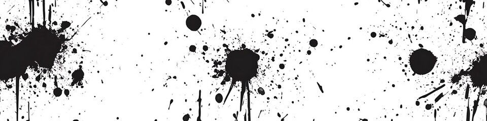 Poster - Seamless ink splash pattern design
