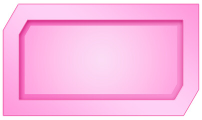 Sticker - Pink Nameplate Label Banner