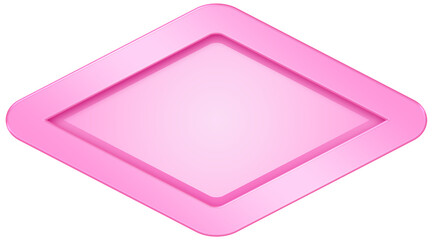 Wall Mural - Pink Nameplate Label Banner