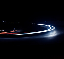 Poster - night view of lights in the city