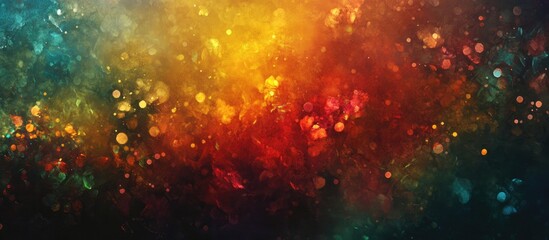 Aufkleber - Colorful bokeh texture with an abstract blurred background showcasing vibrant multicolored lights in a dreamy, atmospheric setting