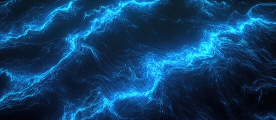 Aufkleber - Glowing blue electric background for social media posts banners and posters with a vibrant dynamic energy feel