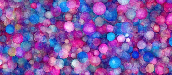 Leinwandbilder - Colorful bokeh background with vibrant circles creating a dreamy festive atmosphere ideal for holiday themes and celebrations.