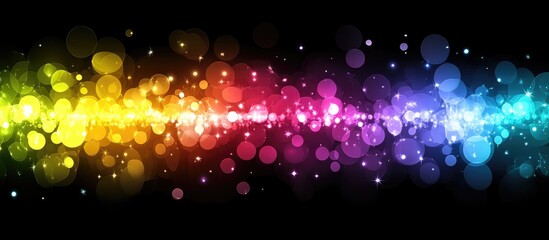 Leinwandbilder - Colorful bokeh light background with vibrant fireworks creating a festive and celebratory atmosphere for events and holidays.