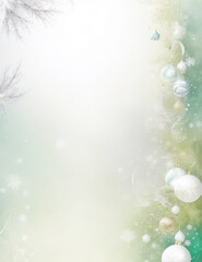 Wall Mural - abstract christmas background - abstract green christmas with elements background - generative ai