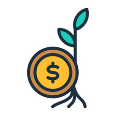 Wall Mural - Seed Funding Icon