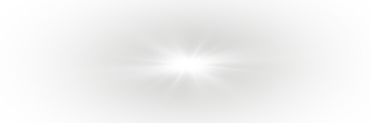 Wall Mural - white lens shine spark, star sunlight vector, sparkle effect, stadium spotlight, light abstract, png