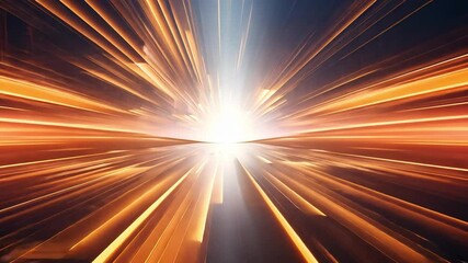 Aufkleber - Speed of Light: Abstract Motion Blur of Light Rays 