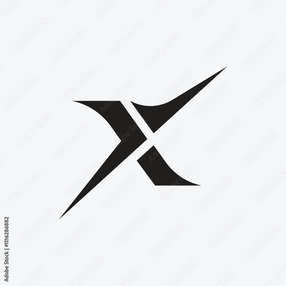 Dynamic letter X logo with arrow inspired design for modern gaming ...
