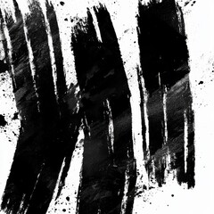 Aufkleber - Dirtty isolated basis. Artistic messy banner background. art black ink abstract brush stroke paint background Grunge Paint Roller . Vector brush Stroke . Distressed banner . Black stripes isolated.