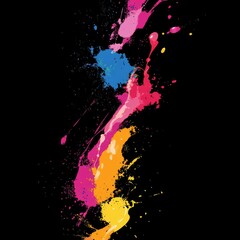 Leinwandbilder - Set of paint splatters.Vector paint splashes.