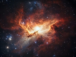 Wall Mural - nebula and galaxies in space.