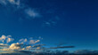 © iSky Media - Panoramic View of Blue Sky with Cumulus Clouds