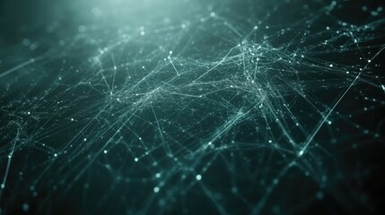 Wall Mural - deep learning neural network visualization showcasing ai concepts with interconnected nodes and data