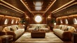 © jago - Luxurious Private Jet Interior Lounge Design