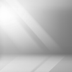 Poster - Empty stage with grey wall. 3d vector square background