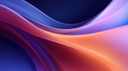 Wall Mural - vibrant abstract blue and purple waveform with fluid motion and colorful gradients