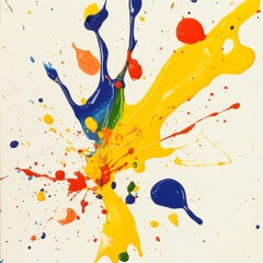 Aufkleber - set of silhouette paint drops and splashes. Blotter spots, liquid paint drip drop splash and ink splatter.