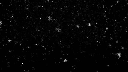Wall Mural - snow falling 