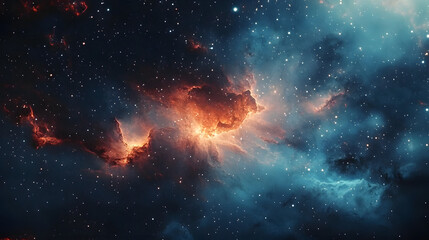 Wall Mural - nebula with space