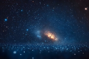 Wall Mural - night sky - universe filled with stars, nebula and galaxy