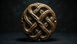 © Tatiana - Бронзовый кельтский узел с сложным дизайном на темном фоне