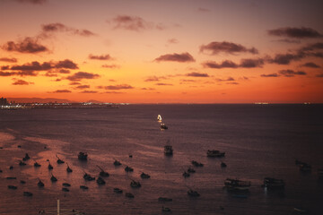 Wall Mural - Por do sol na orla de Fortaleza