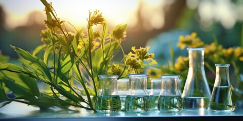 Canvas Print - flowers in the glass