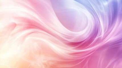 Wall Mural - Abstract swirling pastel rainbow colors background.