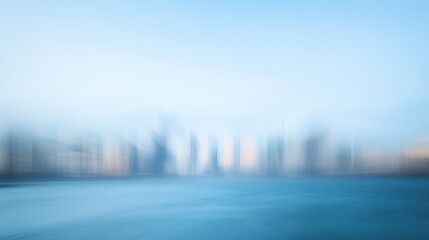 Wall Mural - Abstract blurred cityscape at dawn.